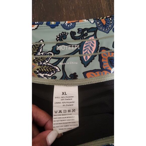 MOTEEPI Golf Skort Knee Length Pickleball Tennis Gypsophila Green XL Activewear - Picture 2 of 12